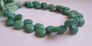 AAA Natural Amazonite Faceted Heart Beads 8.5-9MM Amazonite Gemstone Beads Faceted Amazonite Heart Shape Beads 9 Inch Strand - Product Image 5