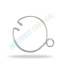 Ruggeberg Spring Type Double Eye Hook Instrument obstétrical vétérinaire pour l'assistance au calvage des bovins
