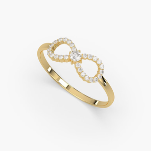 Anillo de Mujer de Oro de 14 Quilates Chapado en Oro Vintage Hecho a Mano con Diamantes Cultivados en Laboratorio de Corte Brillante, Certificado por IGI, Joyería Fina de Regalo - Product Image 1