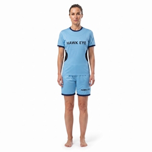 Maillot de football personnalisé pour femmes, haute qualité, 100% polyester, col rond, manches courtes, pour équipes sportives - Product Image 1