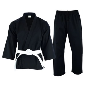 Custom Logo Karate Gi Uniform OEM ODM 100% Cotton White Black WKF Style Bulk Wholesale - Product Image 1