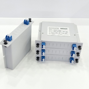 Divisor Óptico Monomodo LC/UPC 1 Entrada 2 Salidas Tipo Inserto LGX Box Módulo Divisor Óptico FTTH Precio de Fábrica - Product Image 1