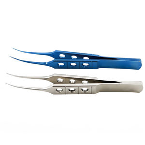 Juego de Pinzas Oftálmicas Manuales Profesionales - Pinzas de Precisión de Acero Inoxidable para Cirugía Ocular con Puntas Curvas - Product Image 4