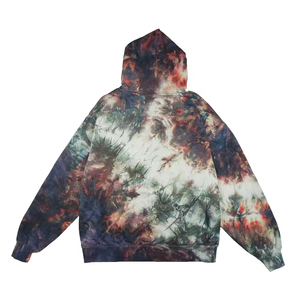 Sudadera con Capucha de Forro Polar Tie Dye con Efecto Sombra Personalizada, Hecha a Mano, OEM ODM, Estilo Pullover, Cómoda, Streetwear, Vintage, Creaciones Zohan - Product Image 2