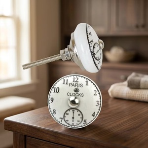 Modern Round <b>Ceramic</b> Cabinet <b>Knob</b> and Drawer Handle for Kitchen Durable Eco-Friendly - Product Image 1