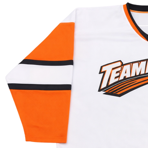 Jersey de Hockey Personalizado - Nombre del Equipo Sublimado Profesionalmente - Tela de Malla Corta y Duradera que Absorbe la Humedad y se Seca Rápidamente |   Oro Verde - Product Image 4