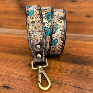 สายคล้องกีตาร์หนังวัวแท้งานทำมือสำหรับกระเป๋าสายคล้องไหล่เปลี่ยนกระเป๋าถือ - Product Image 5