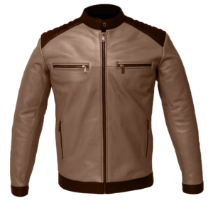 Chaqueta Bomber de Cuero Genuino para Hombre, Estilo Clásico Casual de Invierno, Chaqueta de Motociclista con Cierre - Product Image 4