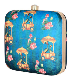 Bolsos de mano Acqua Blue Modern Print-clutch El mejor precio al por mayor de los fabricantes-Boss Lady - Product Image 1