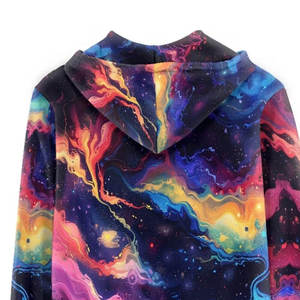 ZIP up HEAT-TRANSFER PRINTED 100% POLYESTER <b>LIGHTWEIGHT</b> SIMPLE FRONT UNISEX WINTER <b>HOODIES</b> - Product Image 5