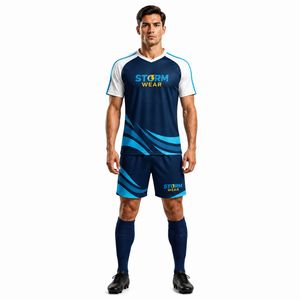 Football Uniform Durable Material Men Soccer Uniform wholesale Price Customized Color Anti Wrinkle Men Soccer Uniform Supplier - Product Image 2