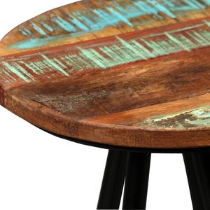 Ensemble de 2 tabourets de bar multicolores en bois massif et acier recyclé - Product Image 5
