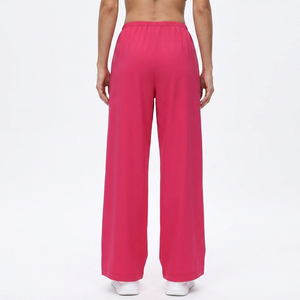 Pantalon de yoga évasé pour femme, longueur intégrale, imprimé, taille haute élastique avec poches, respirant, léger, mélange Spandex/Nylon - Product Image 2