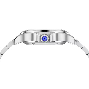 Montre de luxe Platinum Luxe Nexus pour homme, sertie de moissanite et de quartz, style diamant, design audacieux et sensation lourde au poignet - Product Image 5