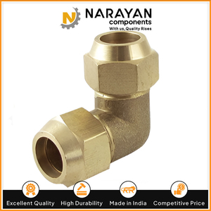 Raccord coudé évasé à 90 degrés en laiton haute résistance, plaqué haute pression pour conduites de gaz, eau et air, qualité export - Product Image 5