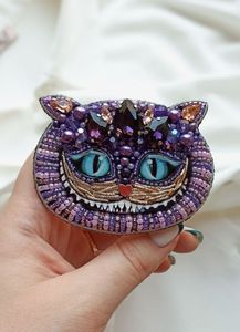 Handcrafted Embroidered Beaded Brooch Lapel <b>Pin</b> Jewelry Fashion Accessory MD HANDICRAFTS Model MD-9386 Wedding - Product Image 2