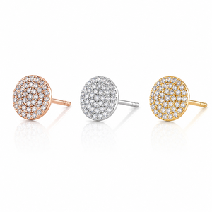 Wholesale Fine 14K Solid Gold Custom Trendy Sparkling Cluster Flower Lab Grown Diamond Screw <b>Back</b> Stud <b>Earring</b> for Men and Women - Product Image 6