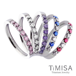 Bague en titane pur TiMISA Honey Diamond (simple) - 5 couleurs disponibles - Product Image 1