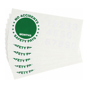 Emblemas Brady para Casco de Seguridad, 3 Pulgadas de Diámetro, Paquete de 10 Etiquetas de Identificación para Casco - Product Image 2