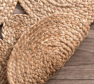 Natural Jute Braided Area <b>Rug</b>, Sustainable <b>Rug</b>, Handicraft In Vietnam, Nhat Minh Manufacturer, Jute Carpet, Wholesale, - Product Image 4