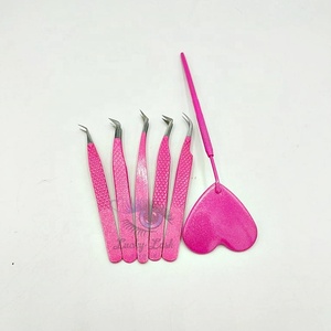 Pincettes d'extension de cils professionnelles en acier inoxydable avec logo personnalisé, pointes incurvées à 45 degrés et à 90 degrés, argent durable - Product Image 5