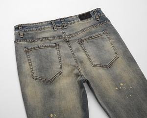 MEESAM LEATHER HOSIERY Jeans de Mezclilla para Hombre y Mujer, 100% Algodón, Secado Rápido, Cintura Alta, Corte Regular Vintage, Lavado Recto - Product Image 4