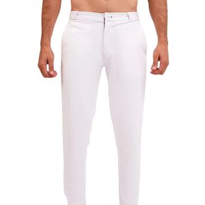 Pantalon de Costume Blanc Slim Fit Extensible pour Homme – Décontracté et Habillé, Coupe Droite, Idéal Bureau – Vente en Gros - Product Image 1