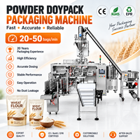 Machine d'emballage automatique de poudre en doypack pour farine de blé, machine de remplissage et de scellage de sachets pour usage industriel