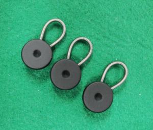 AA0240 Collar extender w/Black dot|<b>Button</b> Extender|Manufacturers Direct Sales Customizable Logo Metal Zinc Alloy <b>Button</b> Extender - Product Image 5