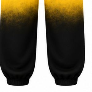 Pantalon de jogging décontracté surdimensionné pour femme, personnalisé, tie-dye, avec lettres grecques, couleur or et noir, de la sororité Sigma Gamma Rho - Product Image 6