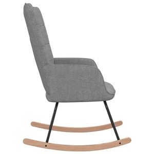 Sillón Mecedora Gris Claro para Sala de Estar - Product Image 4