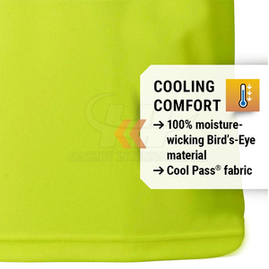 High Visibility Lightweight Polyester Working T Shirts for Men Reflective Tape CE Certified Safety Wear for Road Work Outdoor - Product Image 5