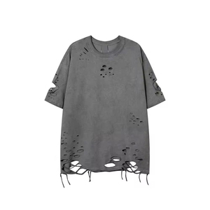 Camisetas Personalizables para Hombre, Estilo Desgastado, 100% Algodón, Ropa Urbana, Impresión Personalizada, Todos los Colores Disponibles, Transpirables - Product Image 1