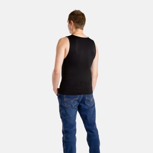 Factory Manufacturer tank Top High Quality 200gsm Wholesale Blank tank Top Polyester Spandex <b>Split</b> Gym Man tank Top - Product Image 4