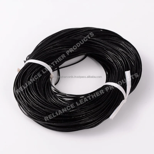 Cordon en cuir rond antique, tailles personnalisées, accessoires de bricolage pour la fabrication de bijoux, tressage et lacage, avec des perles, emballés dans un sac - Product Image 6