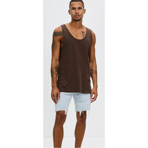 Nouveau style – Short en jean décontracté pour homme, coupe droite, streetwear personnalisé avec patchs déchirés – Vêtements de mode en gros - Product Image 4