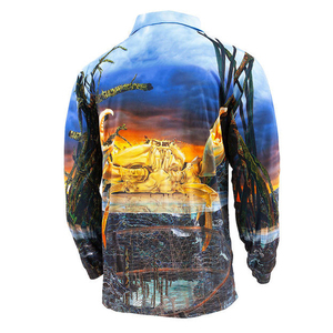 Último Diseño, Camisetas de Pesca Sublimadas Personalizadas, Camisetas Polo de Moda, Camisetas Polo de Pesca Sublimadas de Manga Larga para Hombre - Product Image 2