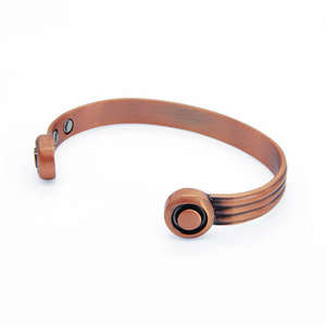 Handcrafted Pure Copper Cufflink Hand Band Wrist Band with Powerful Magnets Chic Fashion Cuff Improves Yoga New Hand Band Bijoux - Product Image 1