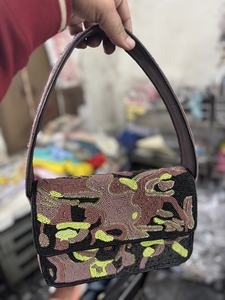 Bolso de Mensajero para Mujer, Estilo Bohemio Indio, Diseño de Diseñador, Ligero, Gran Capacidad, Hecho a Mano, Bolso de Mano para la Noche, Bolso de Compras, con Cuentas, Estilo Boho - Product Image 4