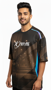 Camiseta de Moda Casual Holgada para Hombre, Estilo Urbano, Sublimada, para Uso Diario - Product Image 5