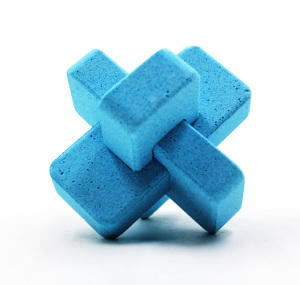 Wholesale Factory's <b>Puzzle</b> Kongming Lock Novelty Shape Soda Salt Bath Fizzies Customized OEM Private Label CUT Style Gift <b>Box</b> 3 - Product Image 1