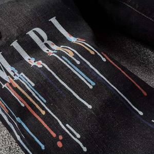 Vente en gros de jeans en denim pour hommes, style personnalisé, tendance streetwear, coupe ample et droite - Product Image 6