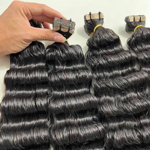 Extensiones de Cabello Humano Vietnamita Virgen CDYHAIRVN, Cabello Natural con Textura Ondulada, Rizado Jerry, Ondulado Profundo, Ondulado Natural, Doble Trama, Un Solo Donante - Product Image 1