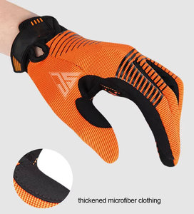 Gants de vélo de montagne pour hommes à doigts entiers - Imperméables, compatibles écran tactile, respirants en polyester pour les sports de plein air - Product Image 3