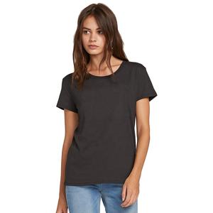 Camiseta Casual de Manga Corta para Mujer, Talla Grande, Ecológica, 180g, Algodón/Poliéster, Corte Ajustado, Cuello en V, con Parches de Logotipo Personalizados, Transpirable - Product Image 1