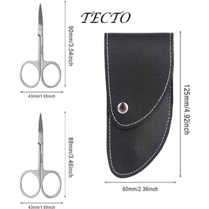 Tijeras de Manicura de Acero Inoxidable, Cuchilla Curva Afilada, para Recortar Cutículas, Cejas, Vello de la Nariz, para el Cuidado de la Belleza - Product Image 3