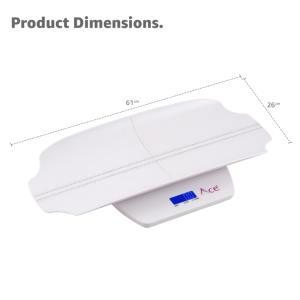 Báscula Digital Electrónica Ace OEM ODM para Bebés/Infantes de hasta 100 kg, con Bandeja Curva Antideslizante, Portátil, de Plástico - Product Image 5