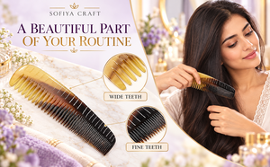 SOFIYA CRAFT Eco-Friendly Buffalo Horn <b>Comb</b> Handmade Detangling Polished Natural Shape Antique Imitation Custom Size <b>Men</b> Women - Product Image 3