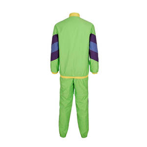 Trajes de chándal de nailon para hombre 2026, con paneles, doble cremallera, reversibles, OEM, de dos piezas, ajuste holgado, cortavientos, nueva llegada - Product Image 3