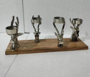 Porte-bougie en métal de luxe avec cheminée en verre, lanterne de table décorative créative à prix compétitif - Product Image 5